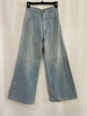 Pentimento Vintage 70s Flare Jeans Women's Light Blue Denim Bell Bottom Retro